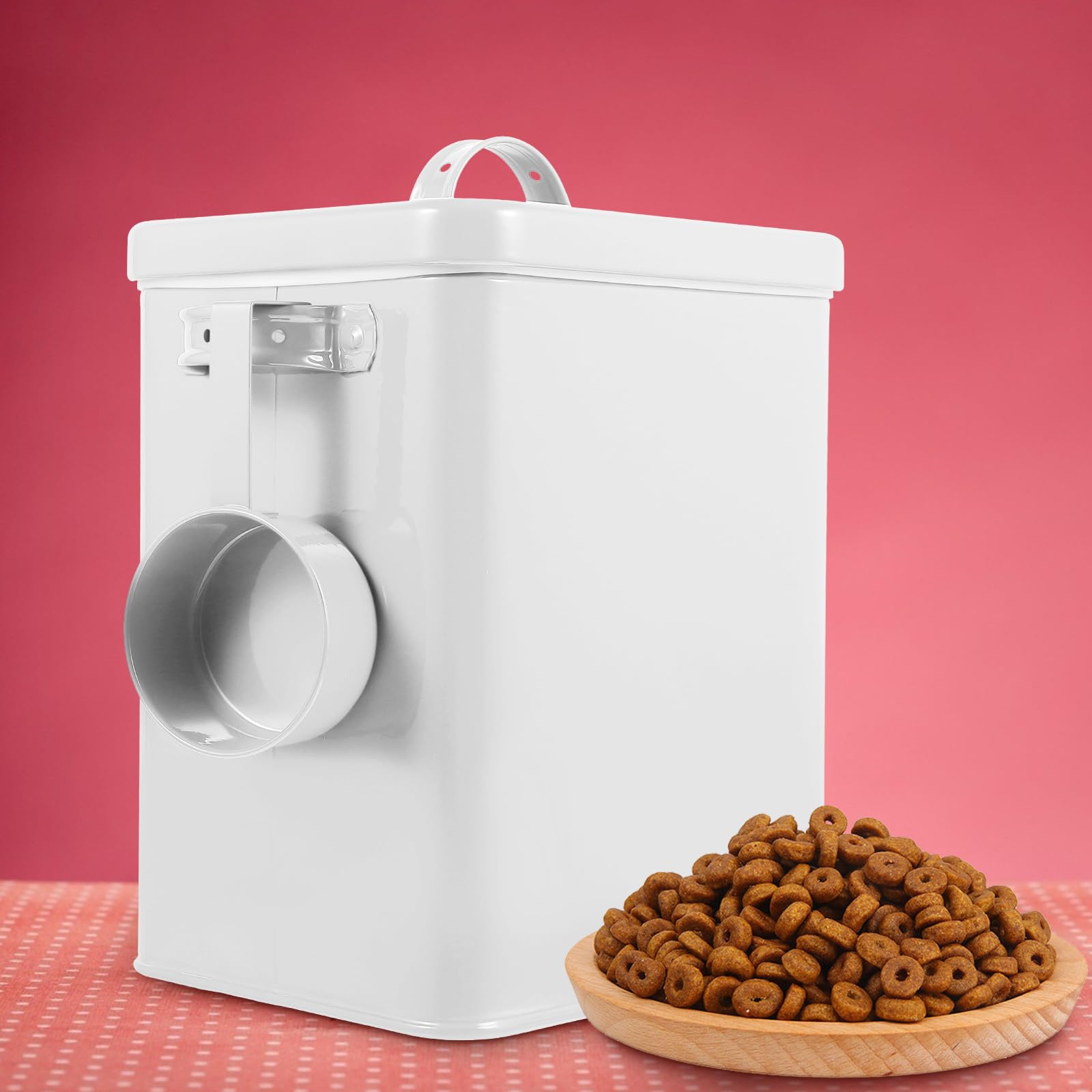 iplusmile Boîte de Nourriture Sèche Conserve Aliments au Sec et Propres en Fer Blanc Grosse Capacité Récipient Hermétique pour Croquettes et Farine Cuisine