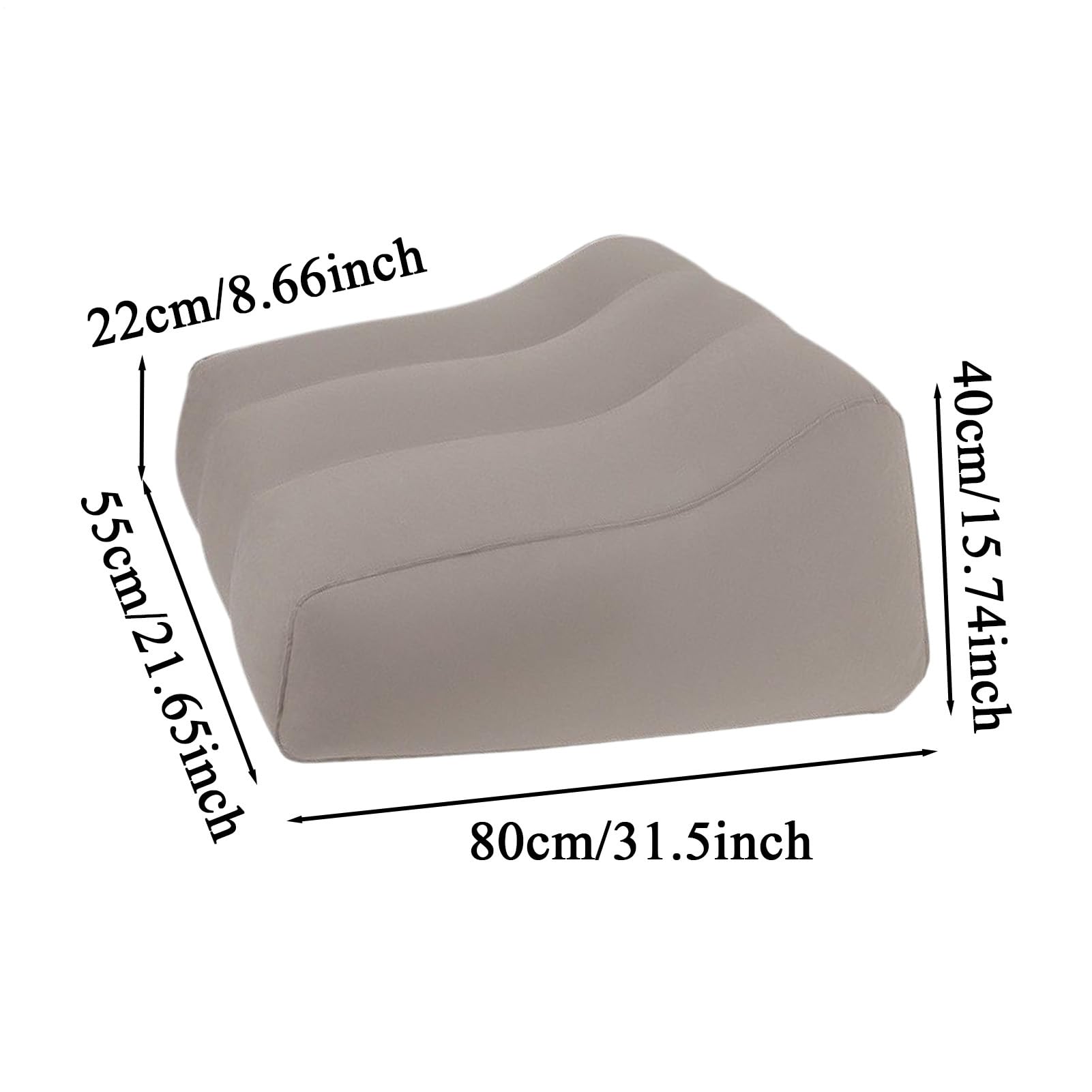 Almohada de Elevación para Piernas Hinchadas Cojín de Soporte para Piernas | Cojín Cuña Para Cama Inflable para Embarazo Viajes Cama Sofá Adultos y Mayores