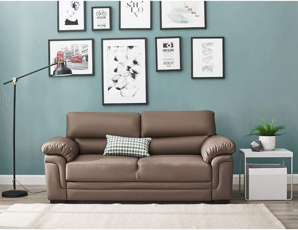 Amazon｜QAZWSXイタリアンスタイルのフェイクレザーソファー2人