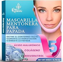 Ritalia 5 Hydrating Facial Masks with Collagen Firming and Reducing - V Line Lifting mask - Chin Strap Anti Chin - Jawline