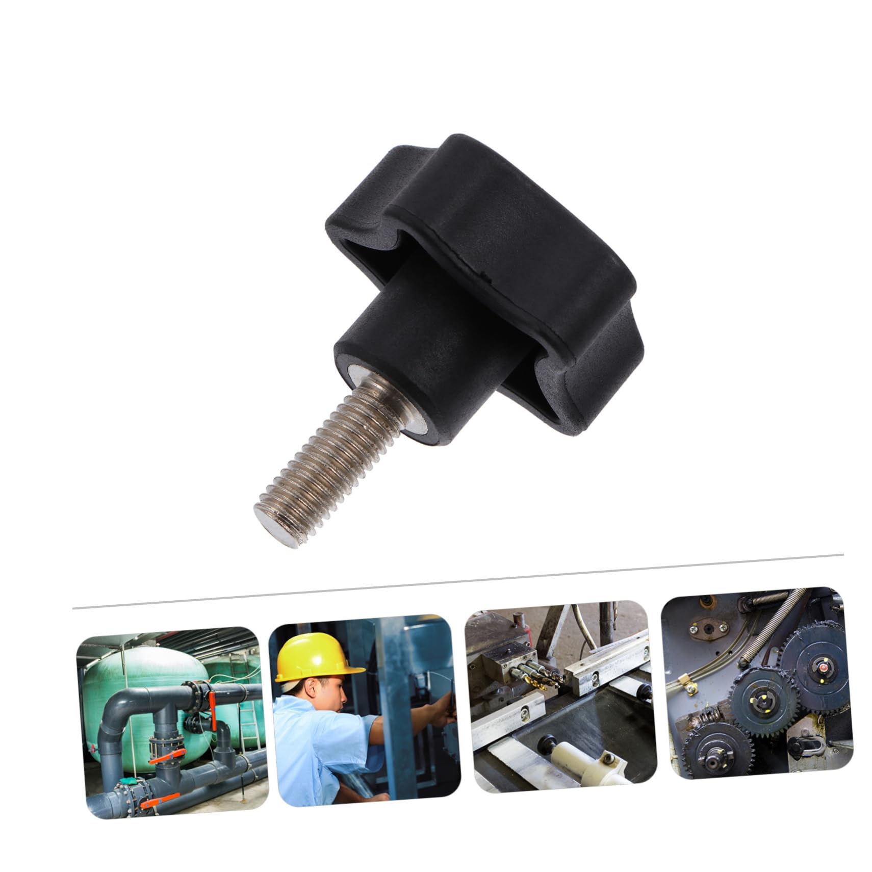 Unomor Threaded Clamping Knob Star Pcs White Star Knob for Machine Handgrip Adjustment