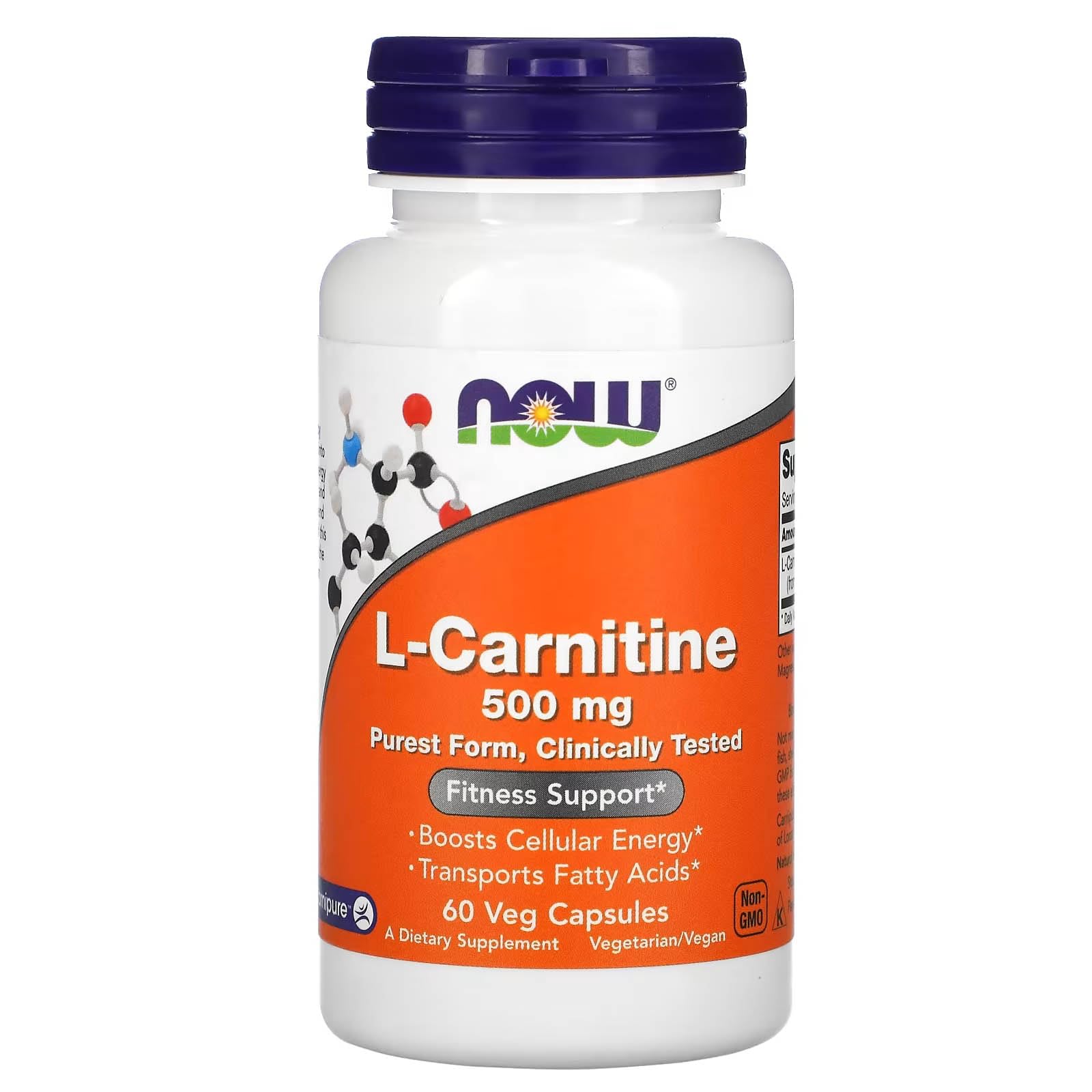 l carnitina 500 L-Carnitine 500 mg 60 tablets – Chicago Health Foods main image 1