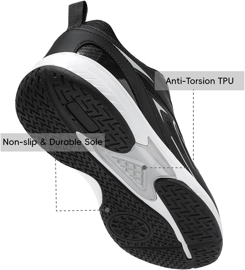 Pickleball Shoes Men Tennis Shoes Extra Wide Non Slip Lightweight Breathable Sneakers All Court Athletic Racquet Sport Shoes - Image 3