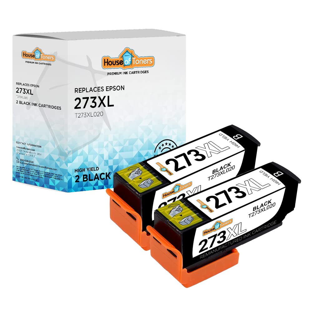 Houseoftoners Remanufactured for Epson 273XL Ink Cartridge High Yield Replacement for Epson 273XL Expression XP-620 XP-820 XP-800 XP-610 XP-810 XP-520