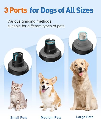 Miniatura 5 de SiMAiSHEN Molinillo de uñas para perros y gatos, con 2 luces LED, súper silencioso, recargable, eléctrico, para perros y gatos pequeños, medianos y