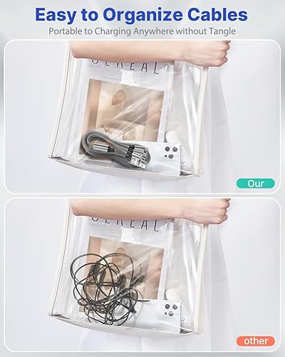 Miniatura 7 de Cargadores para múltiples dispositivos, cable de carga múltiple 3 en 1, cable de carga rápida múltiple de nailon trenzado, adaptador de cable USB