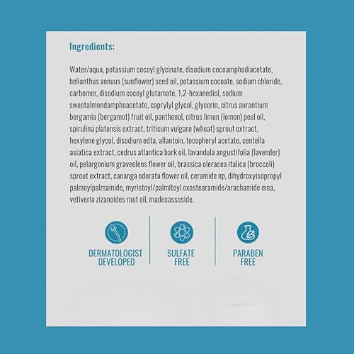 Miniatura 4 de Limpiador cremoso calmante y calmante para pieles secas y sensibles (6 onzas líquidas)