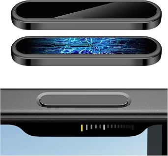 AMANECER 2 Pack Camera Control Button Protector for iPhone 16 Pro/16 Pro Max/17 Standard, Auto-Alignment Sensitive Capacitive Protective Cover fit Apple Phone Side Click Capture Key, Black Titanium