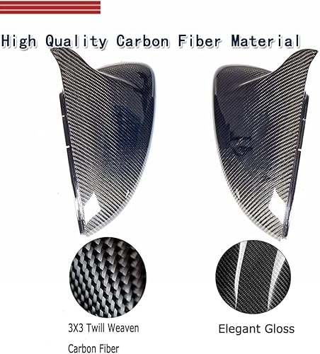 Miniatura 4 de Tapas de espejo de fibra de carbono real para Volkswagen VW Golf MK7 MK7.5 Base GTI R 2014-2018 Reemplazo 1:1 Tapa del espejo retrovisor del espejo