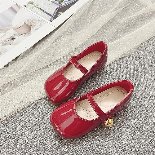 Toddler Girl Dress Shoes Mary Jane Flat with Hook and Loop Straps Girls' Shoes for School, Girls Mary Jane Cute Sandals4