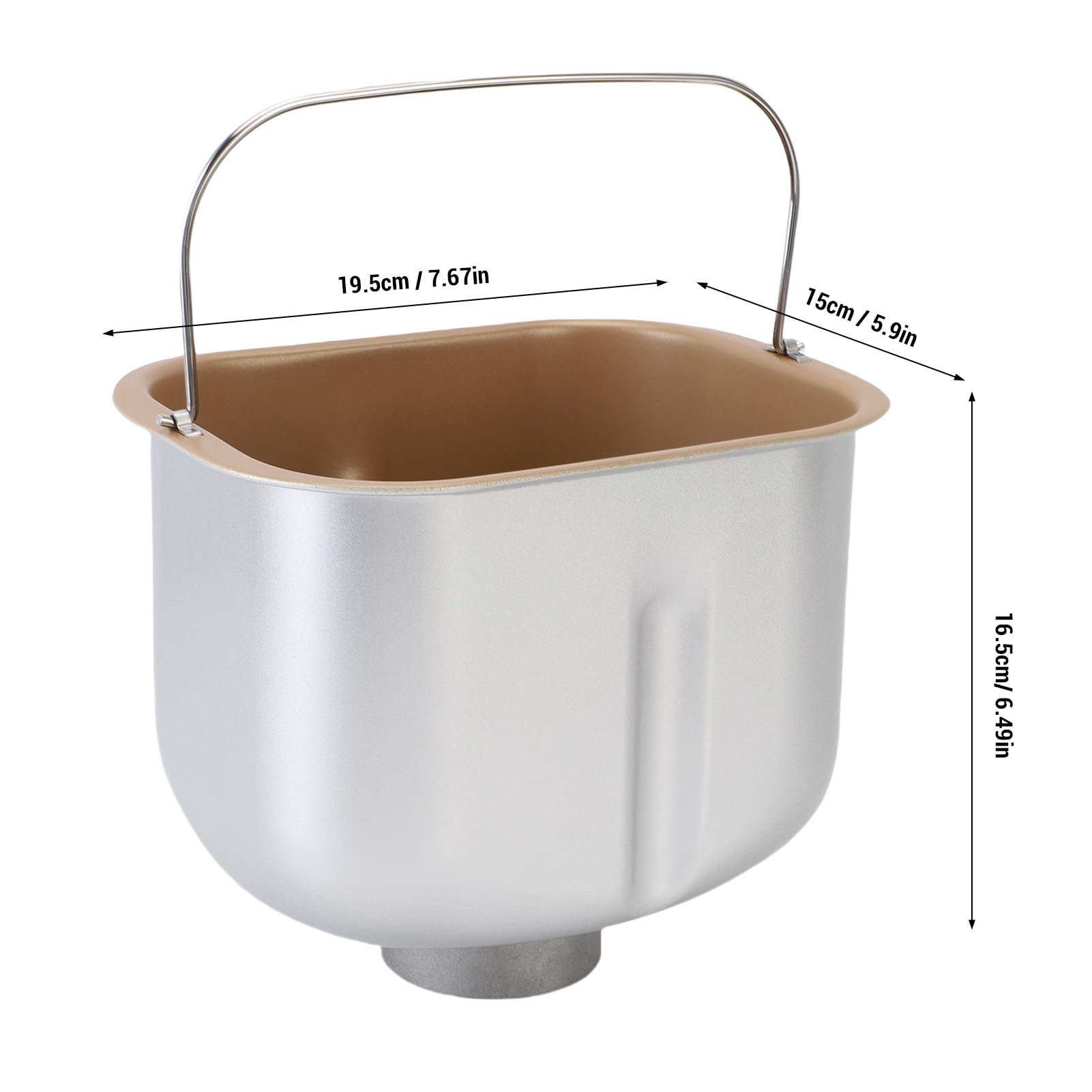 Cuve de cuisson en acier inoxydable pour machine à pain, pièce de rechange intérieure pour machines à pain domestiques et commerciales