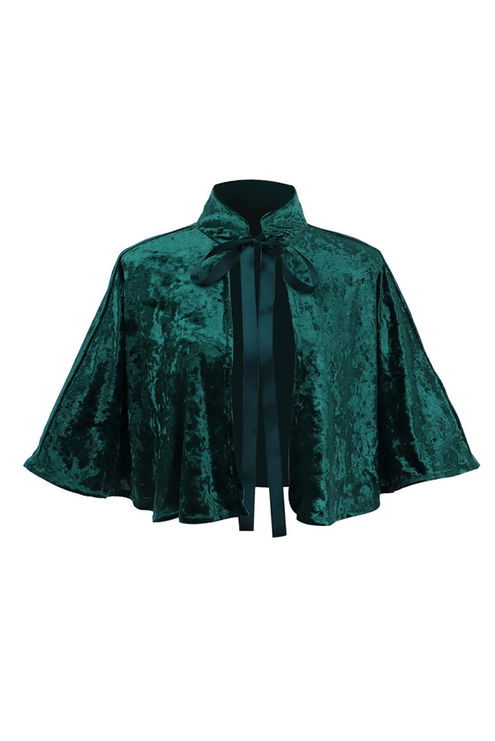 helymore Medieval Scarf Women's Renaissance Velvet Cape Wraps Costume Lace Gothic Halloween Costume Carnival Fasching Clothing Disguise Prop