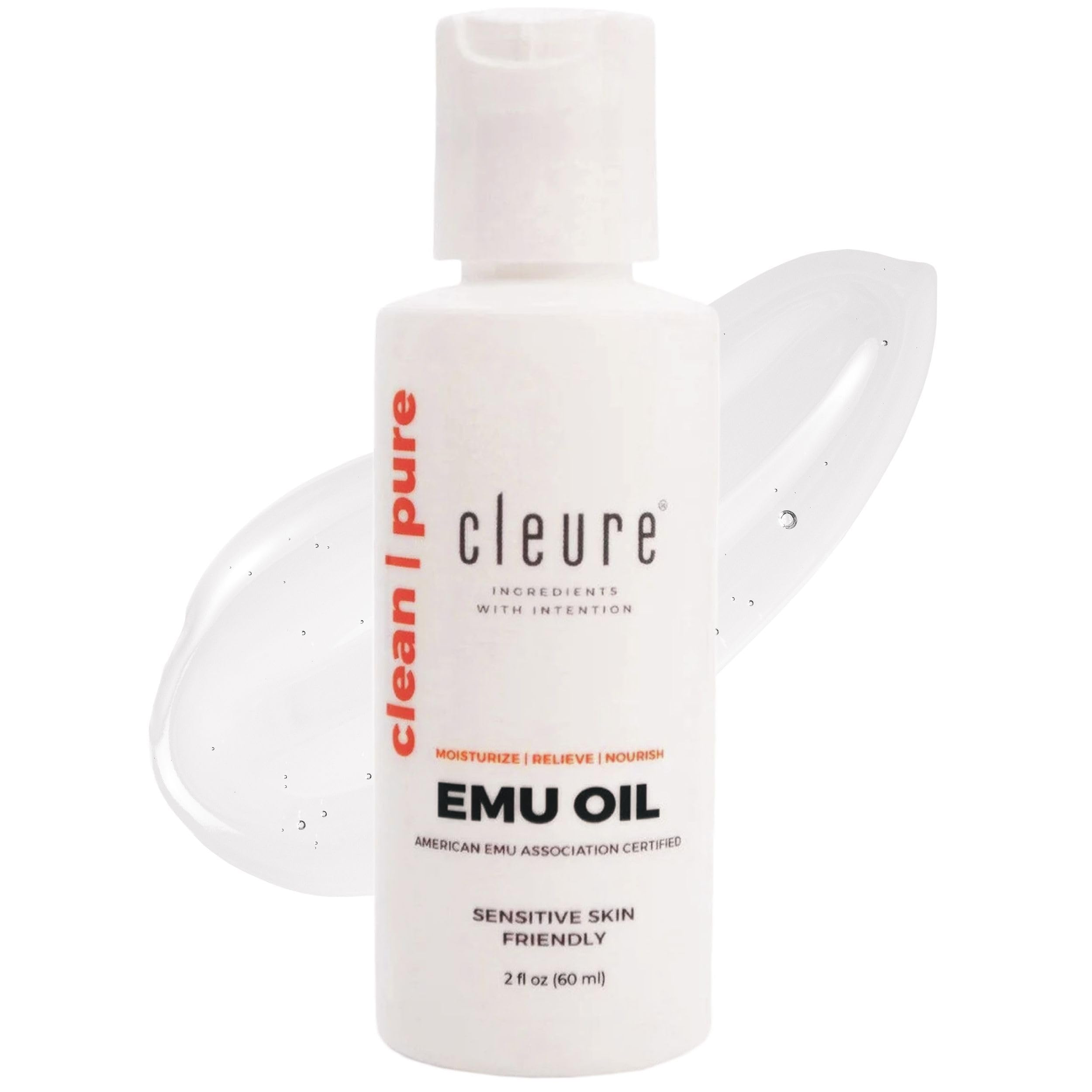 Sponsored Ad - Cleure 100% Pure Emu Oil - Multi-Purpose for Dry Skin, Muscle & Joint Relief, and Nail & Hair Growth (2 Oz, Pack of 1)