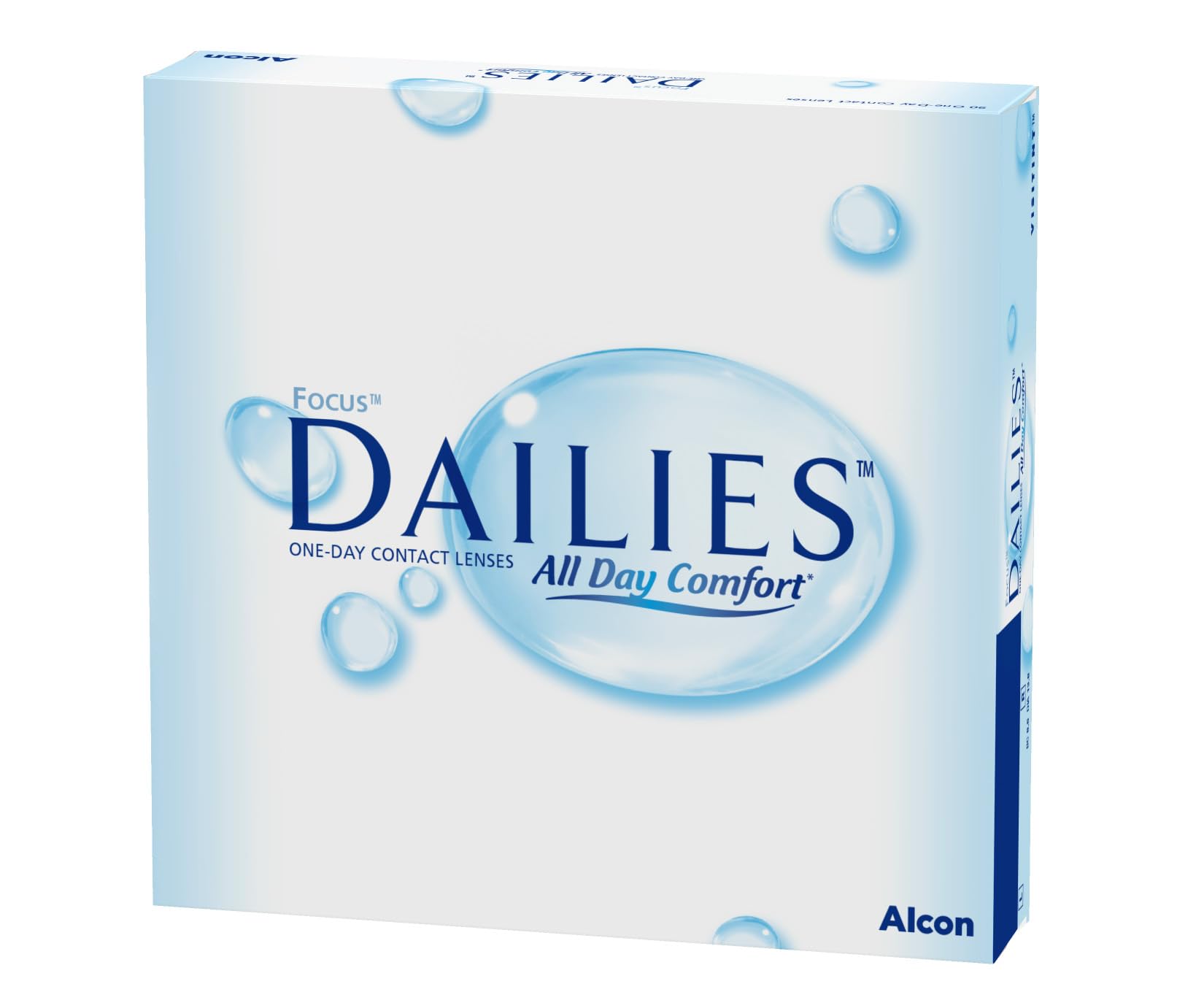 Dailies All Day Comfort Lentes de contacto de reemplazo diario, Pack de 90 , R 8.6 mm, D 13.8 mm, -4,50 Diopt