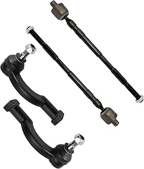 TRQ Front Tie Rod Set Compatible with 2015-2018 Subaru Legacy Outback