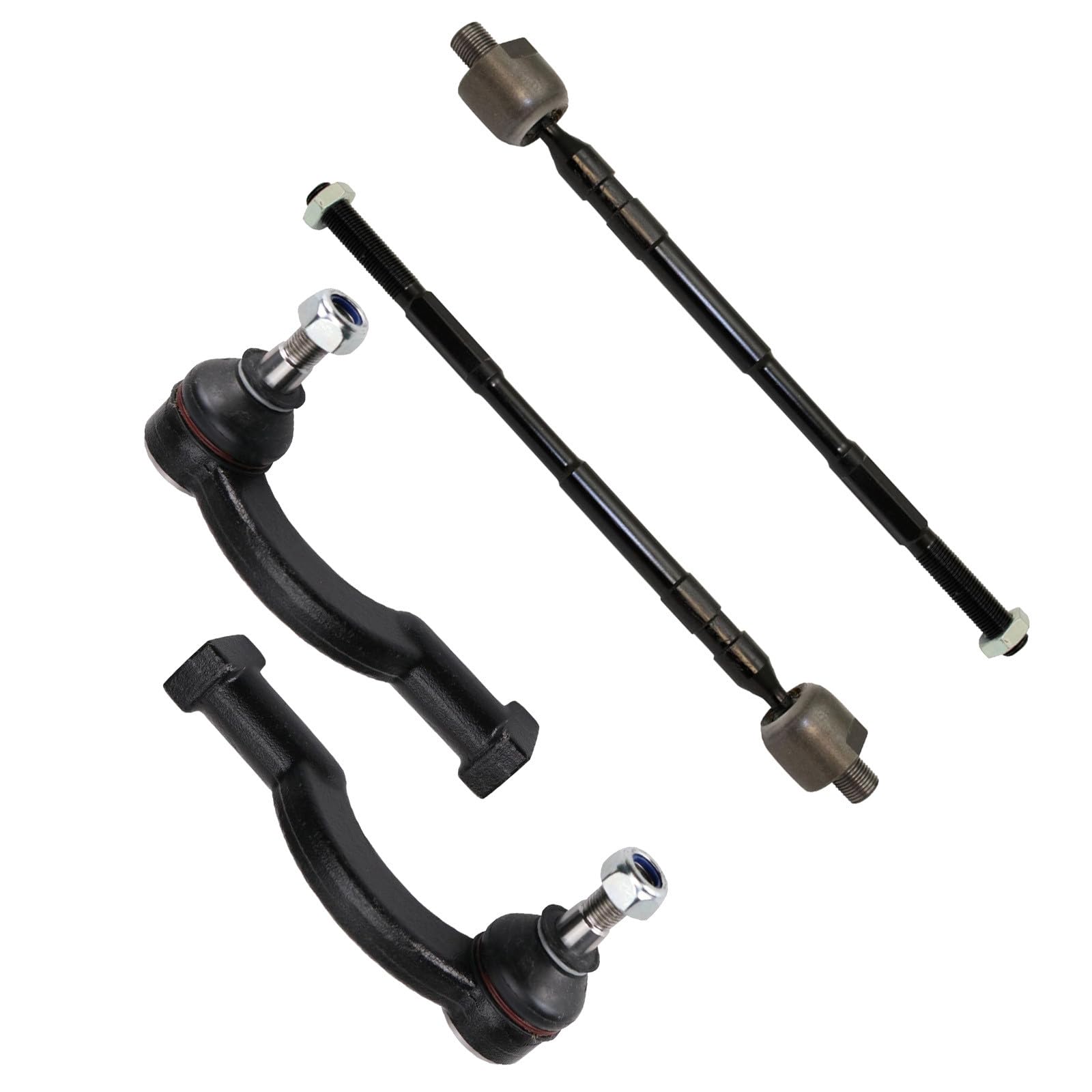 TRQ Front Tie Rod Set Compatible with 2015-2018 Subaru Legacy Outback