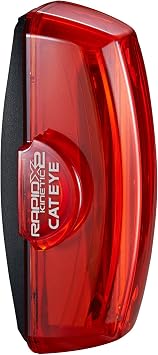 Cateye Kinetic X2 Rear Lights and Reflectors, Cycling - Black, No Size