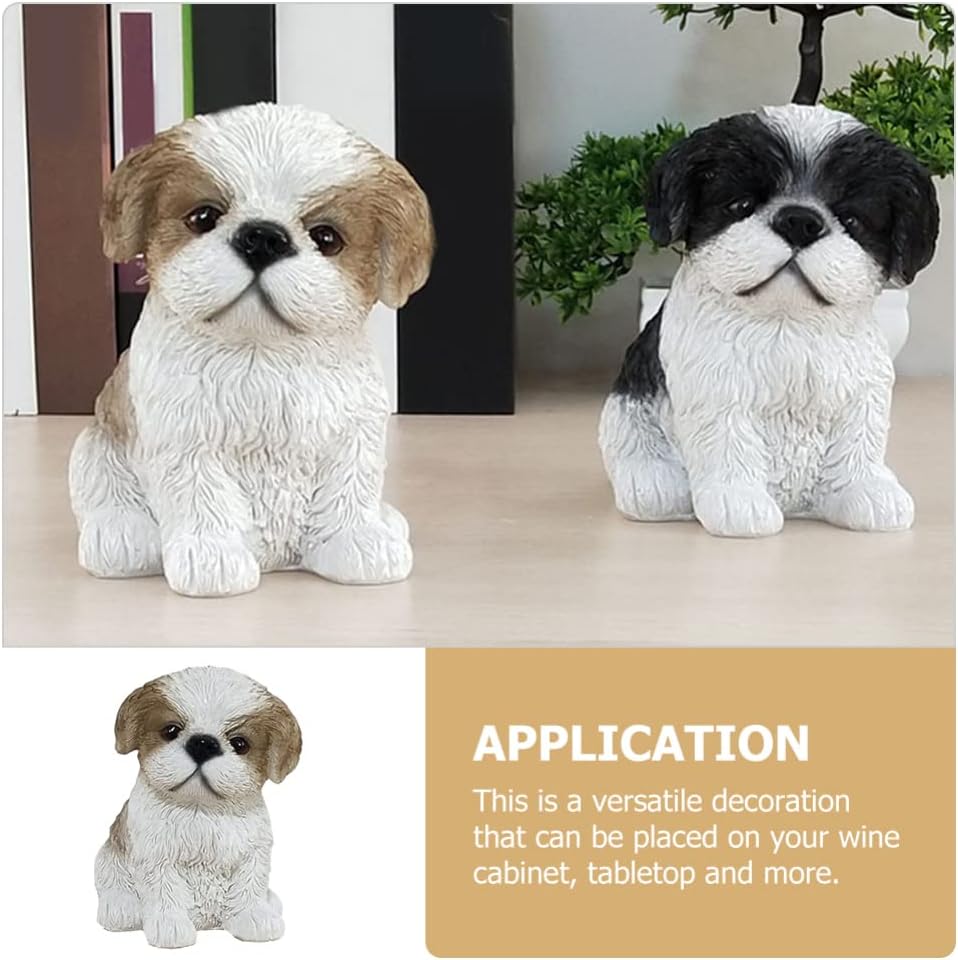 Home Decor Home Decor 's Jewelry Cute Dog Statue Lovely Puppy Figurine Desktop Resin Dog Sculpture for Living Room Office Table Decorations Desktop Toys Toys Toys