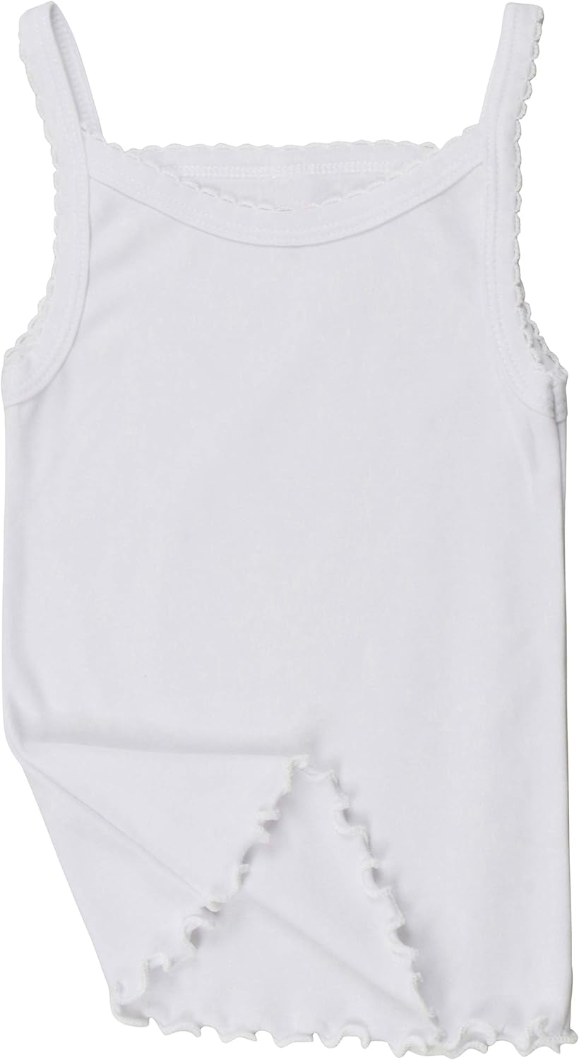 ToBeInStyle Girl's 4 Pack Ruffle Hem Spaghetti Strap Tank Tops: Clothing, Shoes & Jewelry