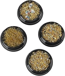 FOMIYES 4 caixas de unhas brilhantes lantejoulas liga oca glitter pó DIY maquiagem lantejoulas decalques adesivos arte de unhas design de unhas para unhas arte de olhos rosto decoração de corpo DIY artesanato