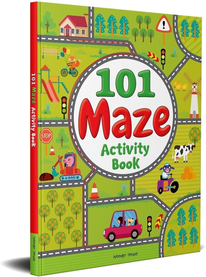 101 Maze Activity Book: Fun & Challenging Mazes for Kids Boost Critical Thinking, Problem-Solving & Motor Skills | Ages 4–8 | Over 100 Engaging Maze Challenges | 3 Hours of Screen-Free Fun | Perfect for Travel, Gifts & Learning Play