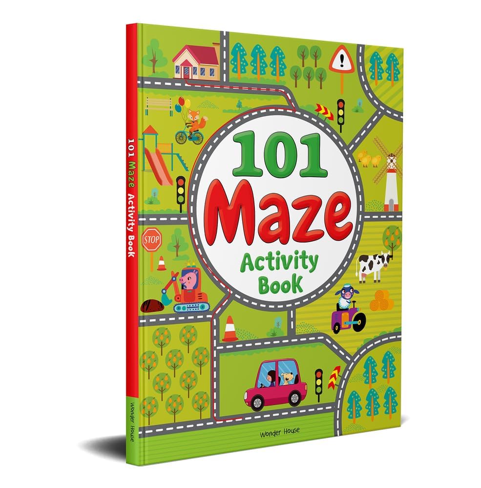 101 Maze Activity Book: Fun & Challenging Mazes for Kids Boost Critical Thinking, Problem-Solving & Motor Skills | Ages 4–8 | Over 100 Engaging Maze Challenges | 3 Hours of Screen-Free Fun | Perfect for Travel, Gifts & Learning Play Paperback – Sticker Book, 25 January 2019