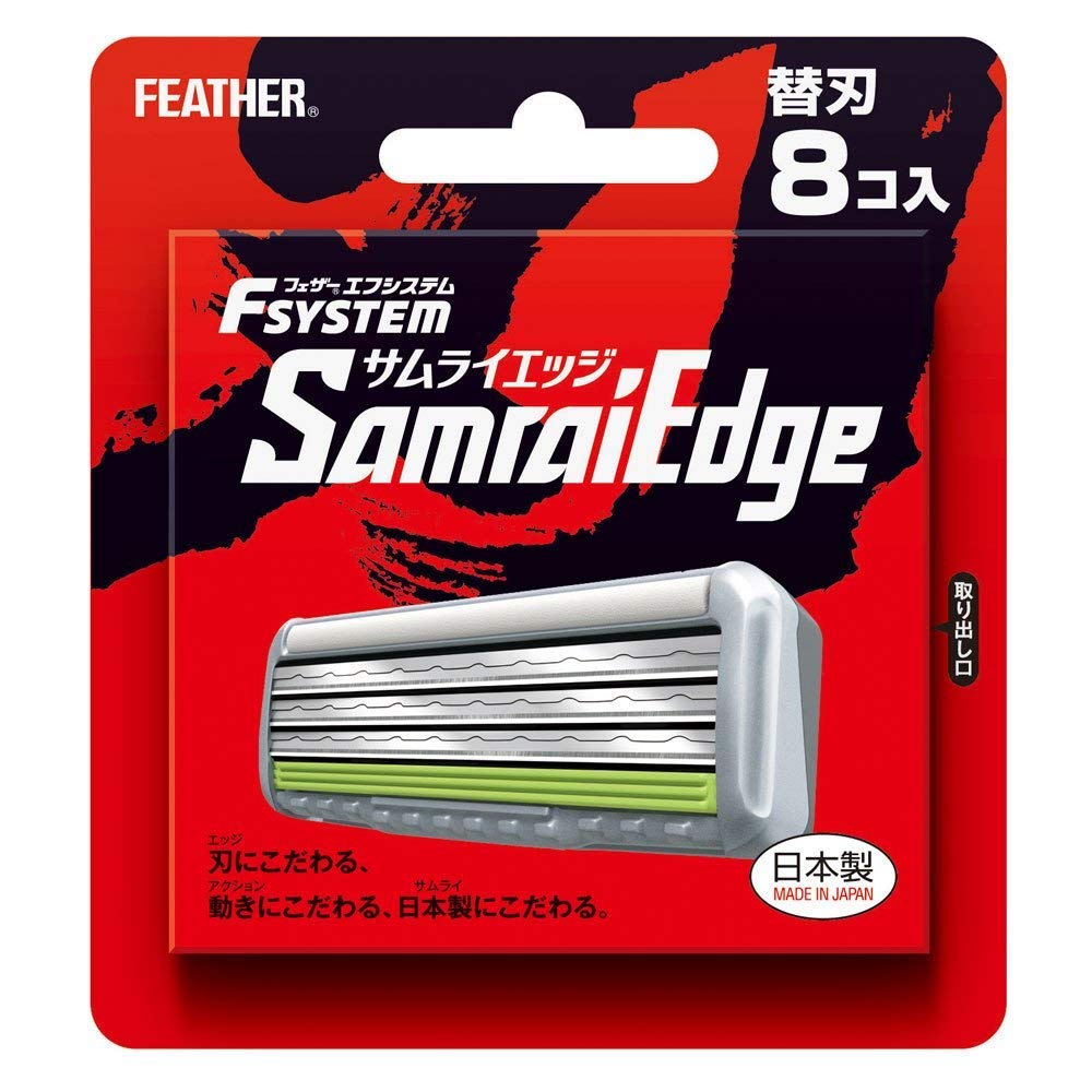 F-System Replacement Blades Samurai Edge 8 Pieces x 6 Pieces : Beauty