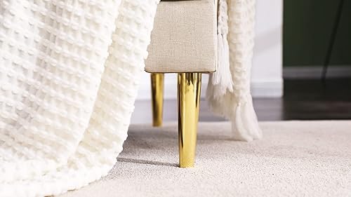 Miniatura 5 de ERDAYE Sofá modular convertible en forma de U con diván largo y otomano móvil, moderno sofá tapizado de esquina con patas de metal alto para el