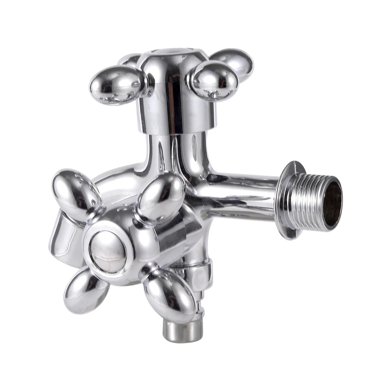 Grifo de agua de doble salida 1/2 conector manguera bano interfaz universal hogar
