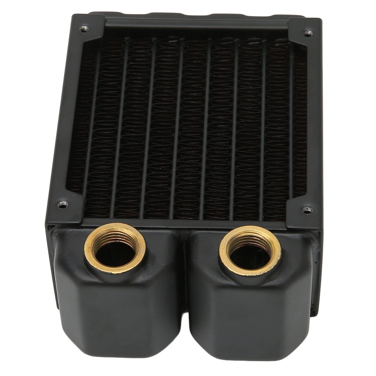 AMONIDA Radiatore di Raffreddamento Ad Acqua 8 Dispositivo di Raffreddamento in Ottone a Doppio Strato per Macchine per Incidere Stampanti Piccoli Server 80 Mm