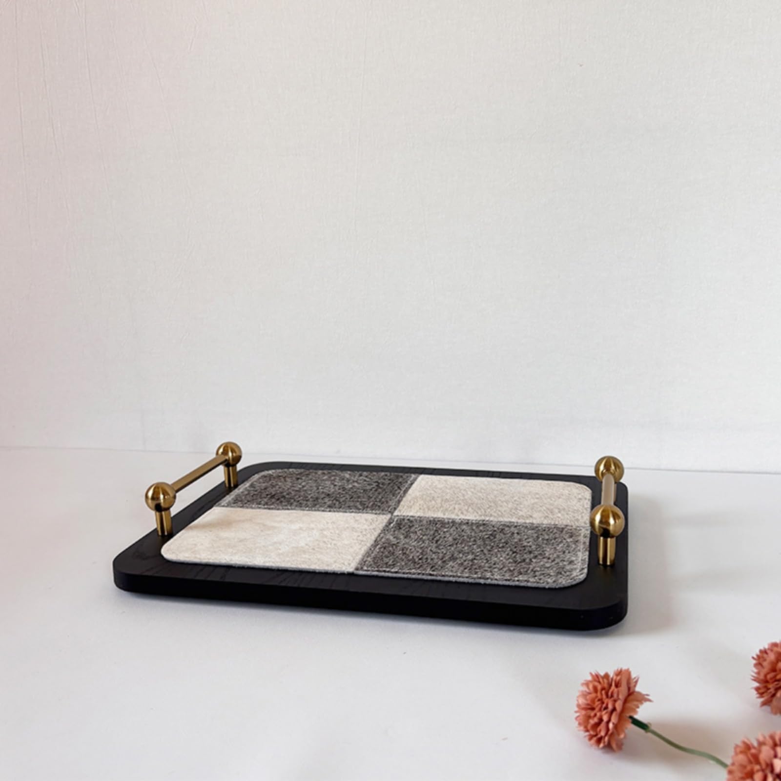 Bandeja con Compacta, Plateado | Organizadora, Bandeja con , Elegante, Bandeja Rectangular, para Tocador