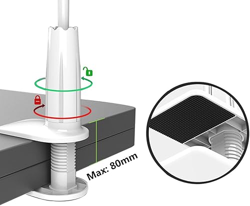 Miniatura 3 de ZTON Soporte universal para teléfono celular, soporte universal para teléfono móvil, soporte perezoso, soporte flexible de brazos largos con clip