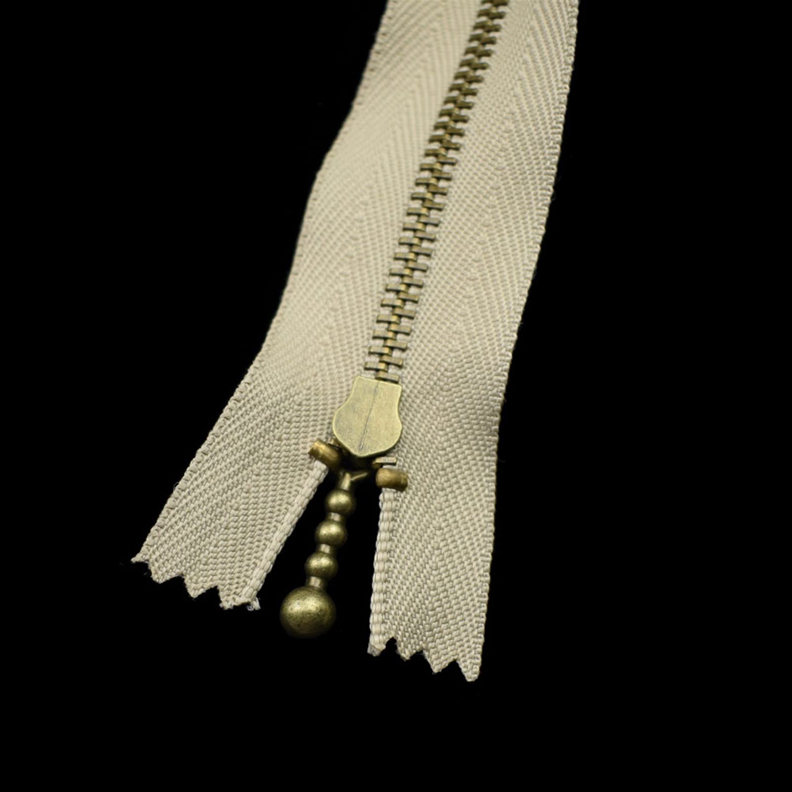 Lnanqing-Chiusure lampo 3 # 1. 2 PZ 15/05/30/4. 0cm Zippers in metallo in bronzo Zippers di chiusura per borse da cucire Jeans Scarpe Abbigliamento ACCESSIONI ACCESSORI SADUTO Multiuso e durevole
