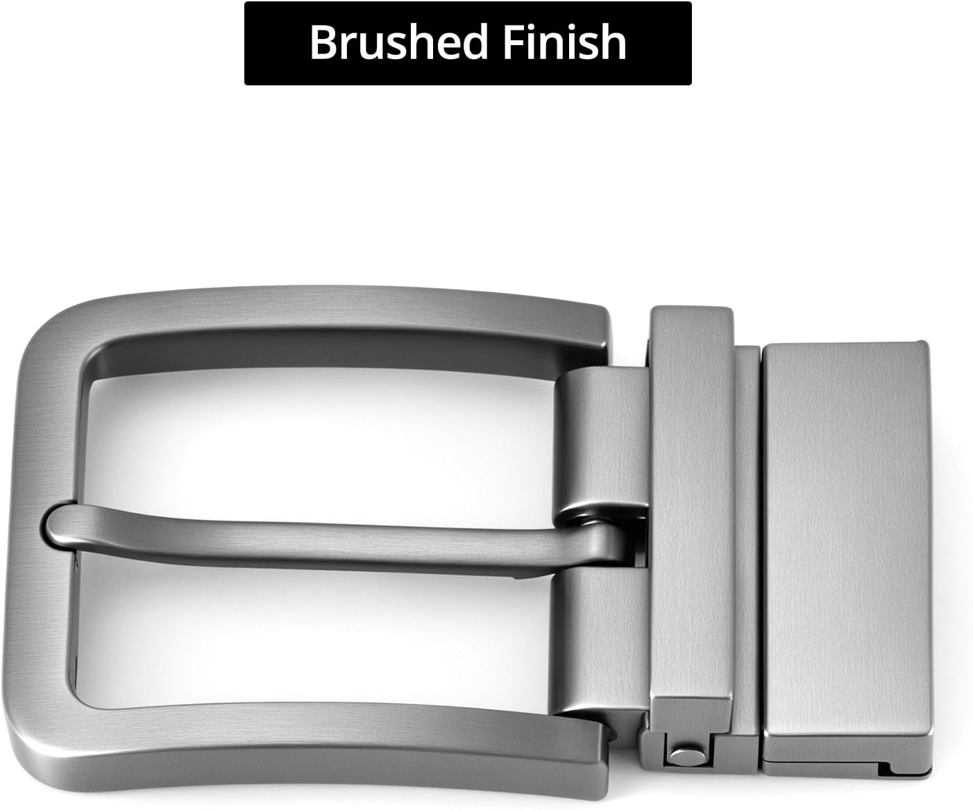 QWORK Belt Buckle, 2 Pack 1 3/8"(35mm) -1.5"(40mm) Reversible Belt Buckle Replacement, Grey - Image 5