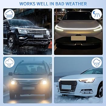 Amazon.com: 1797 Hood Light Strip LED Car Truck Exterior DRL