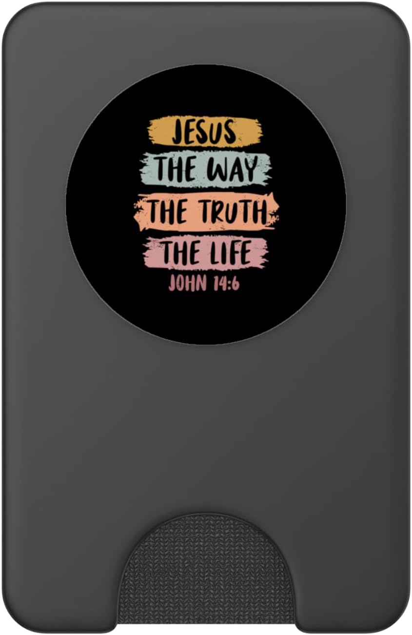 Jesus The Way The Truth The Life Christian Bible Jesus PopSockets PopWallet for MagSafe