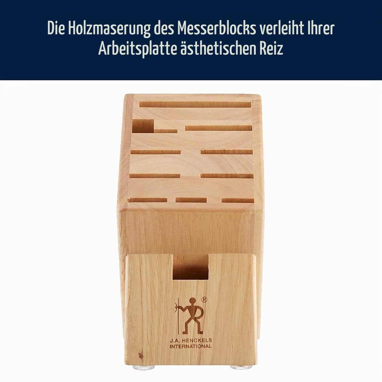 HENCKELS 35102-112 Messerblock, Buchenholz, Hartholz