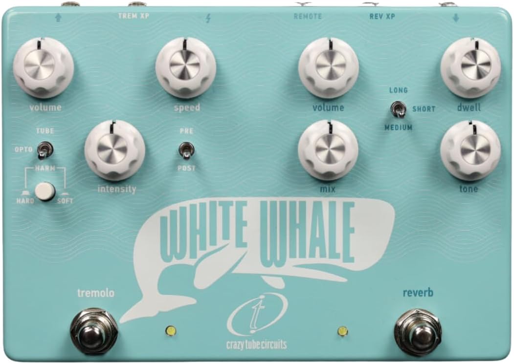 Crazy Tube Circuits White Whale V2 Spring Reverb/Tremolo Effects Pedal