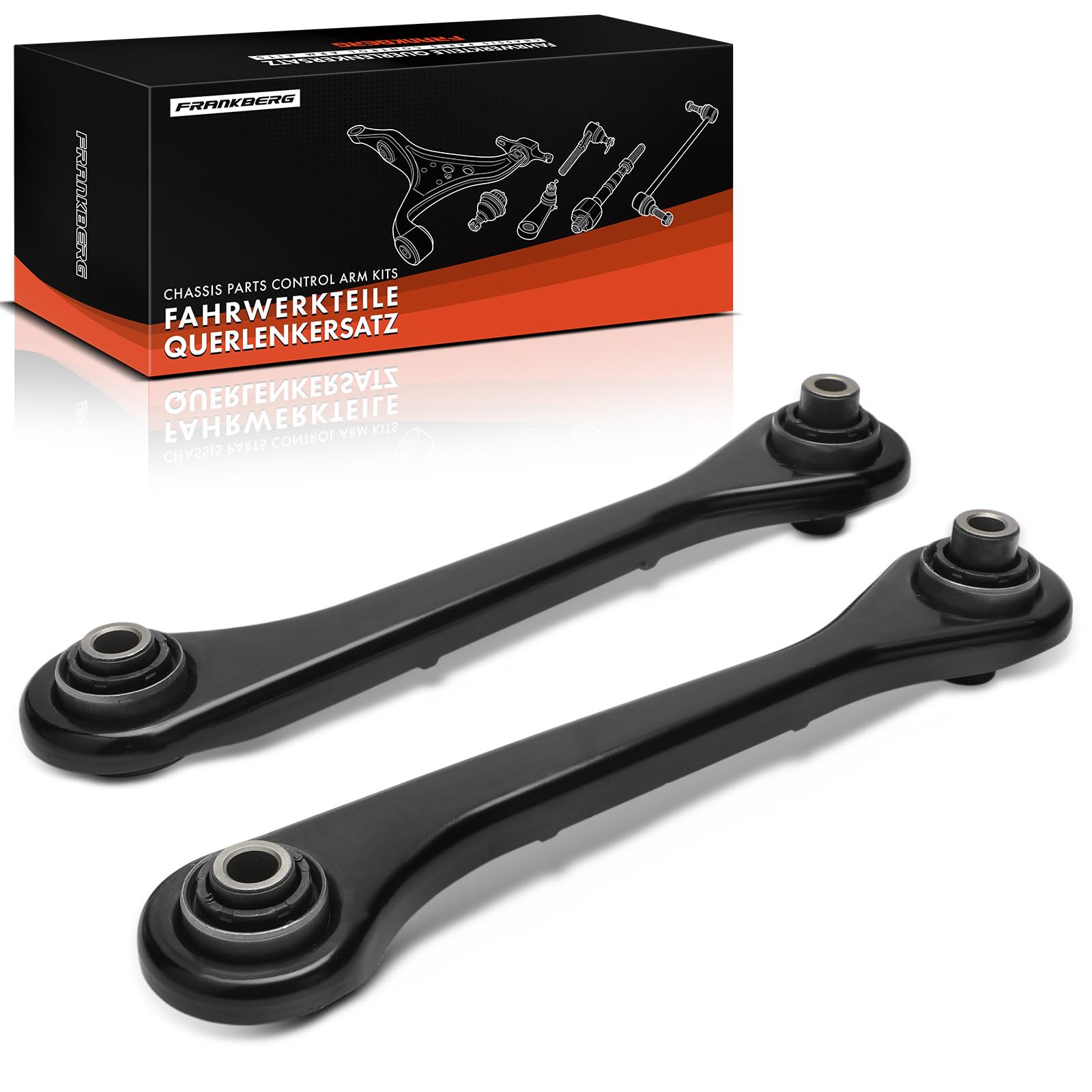 Frankberg 2 brazos de control inferiores traseros internos 1K0501529F | Compatible con: Altea XL 5P5 5P8, T.o.u.r.a.n 1T1 1T2, CC 358, Golf Plus 521 5M1, O.c.t.a.v.i.a II 1Z3