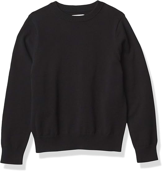 Amazon Essentials Boys and Toddlers' Uniform Cotton Crewneck Sweater