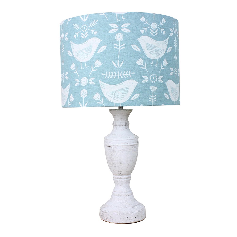 Harrison Cropper Light Seafoam Narvik Nordic Birds Scandinavian Scandi Lampshade (20 Cm Diameter X 18 Cm High Ceiling Pendant)