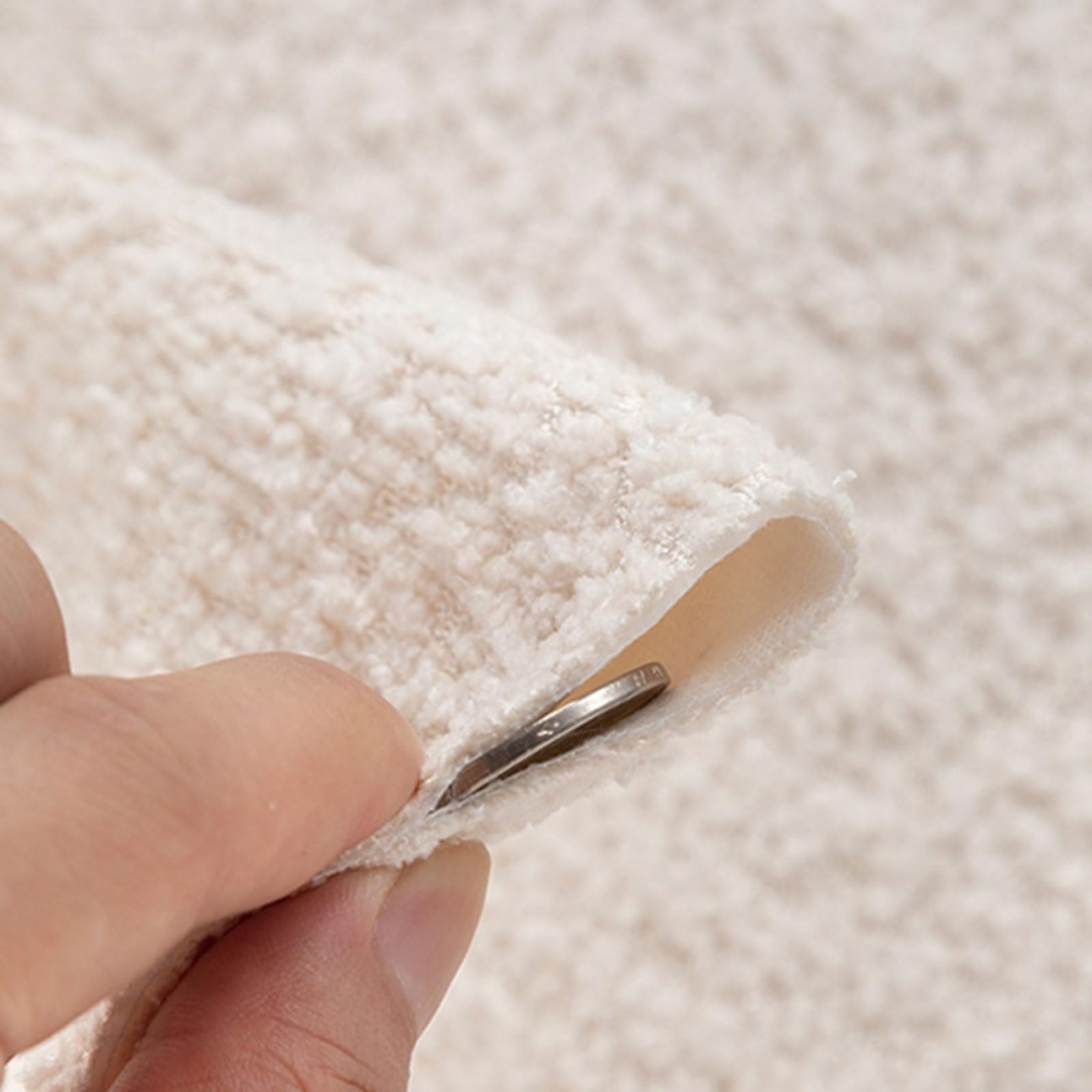 Materiał polarowy Sherpa Tkanina owcza, miękka tkanina ze sztucznego futra do robienia koców na sofę, narzut, kołder, pościeli, zabawek i projektów DIY, 50x148cm(Pink)