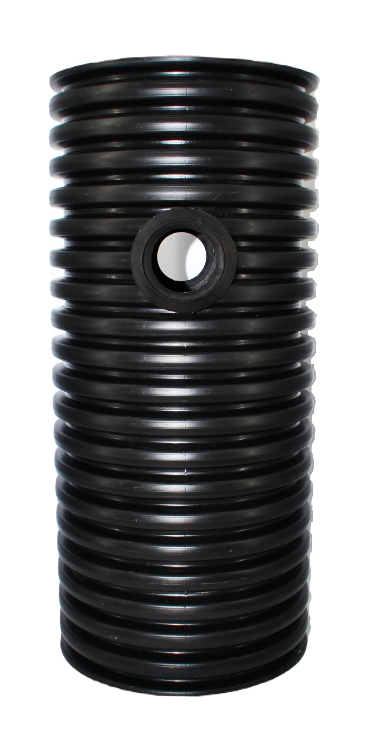 Drainageschacht DN425 0,5m/1m mit Anschluss 2xDN110/2xDN160 Deckel Sickerschacht KG Schacht Kontrollschacht KG Rohr Drainage Dachrinne Mit Boden/Ohne Boden (1m Rohr 2x Manschette 110 ohne Boden)