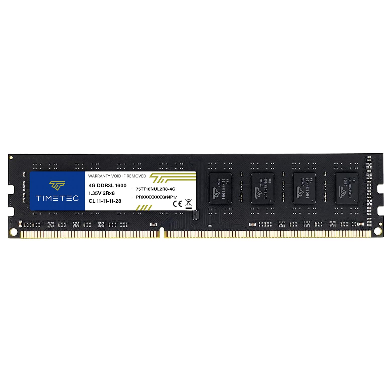 Timetec (P/NT160UNE04GHC) 4GB DDR3 1600MHz (PC3 - 12800) Non-ECC Unbuffered CL11 1.35/1.5V 204 Pins UDIMM Desktop Memory Modules Upgrade - for Acer, ASUS/ASmobile, Biostar, Dell, Fujitsu, Gateway, Gigabyte ,HP,Lenovo, NEC, MSI,Samsung, Sony, Supermicro ,Toshiba and more (4GB)-picture-31