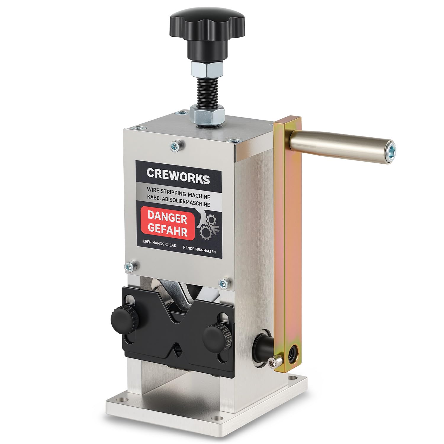 CREWORKS Dénudeur Câble Électrique 1,5-25 mm Machine à Dénuder le Cuivre Dénudeuse de Câble Manuelle pour Recyclage de Fils Câble Cuivre