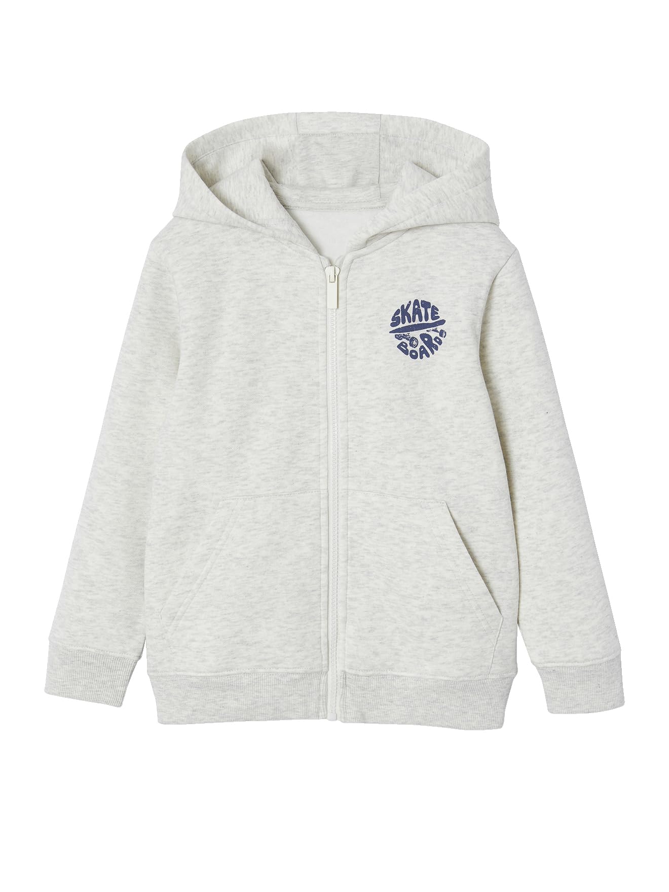 Vertbaudet Jungen Kapuzensweatjacke Basic mit Recycling-Polyester
