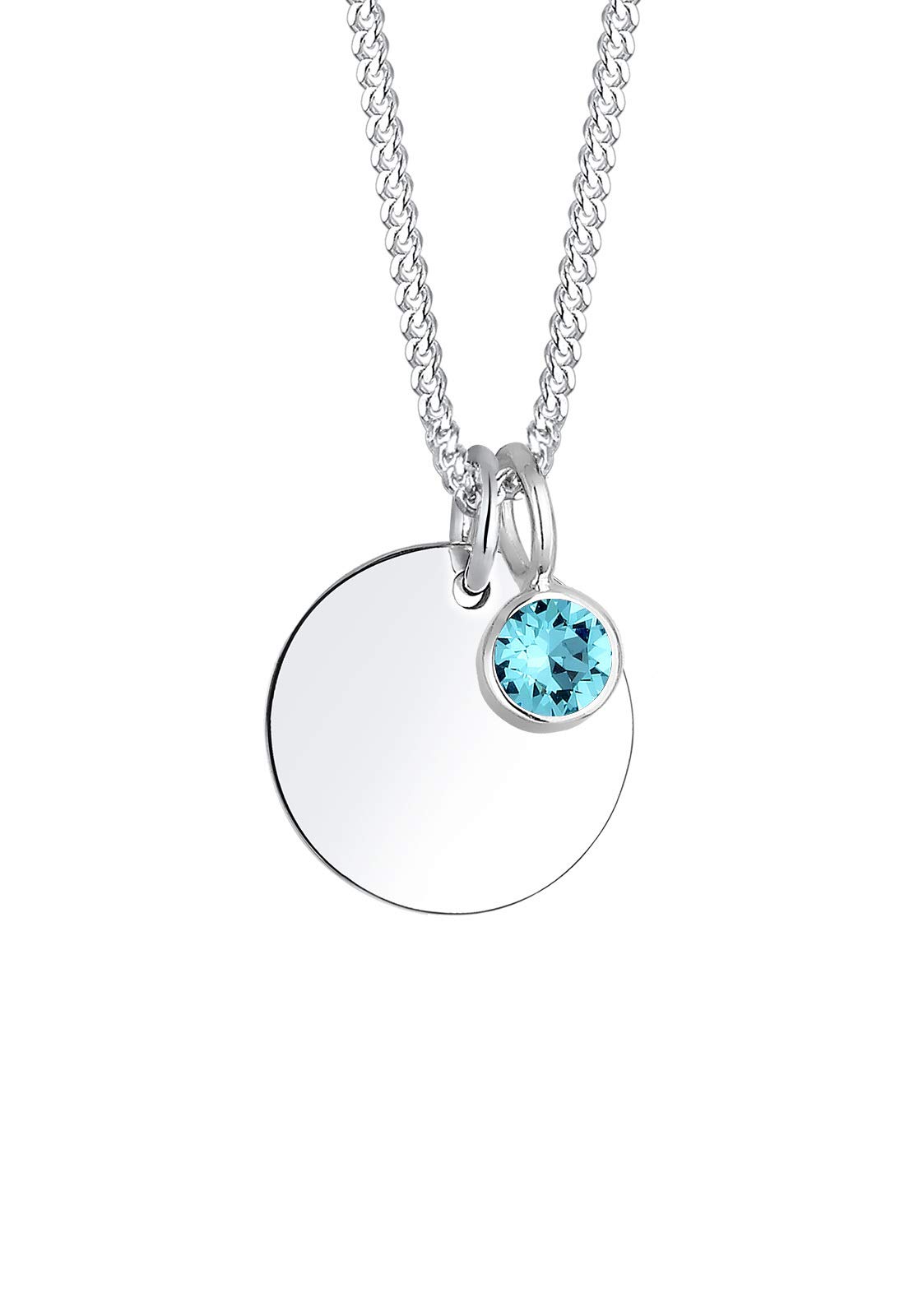 Elli Necklace Birthstone December Crystals 925 Sterling Silver