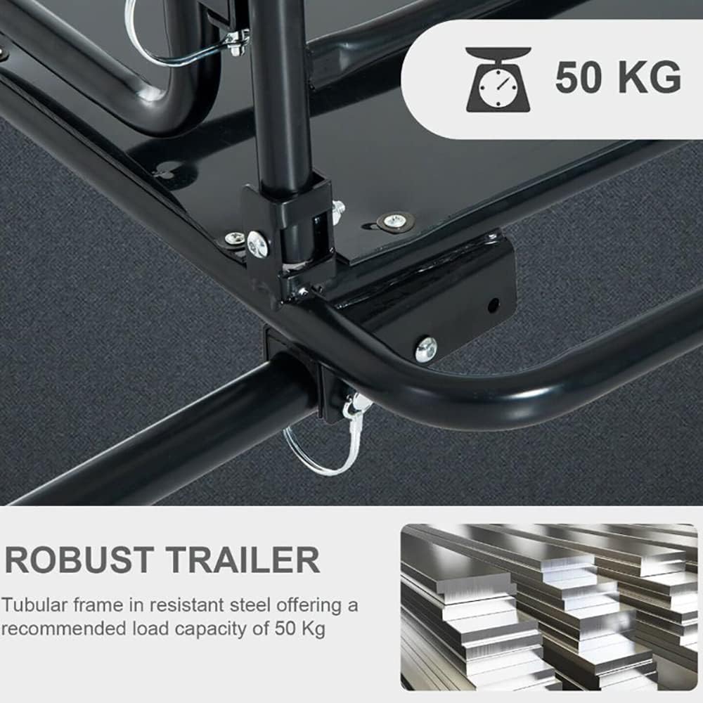 Folding Trailer Foldable Two Wheel Removable Photo