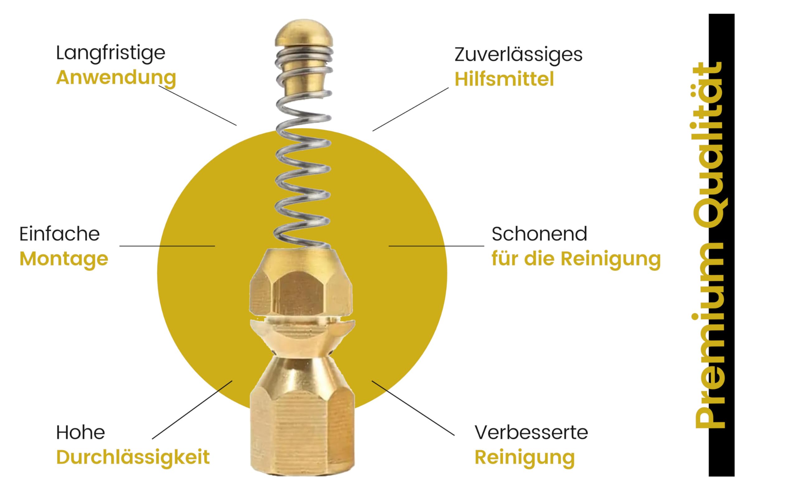 ROTHENBERGER 76065 Buse De Nettoyage De Tuyaux à 5 Trous Avec Forebe R1