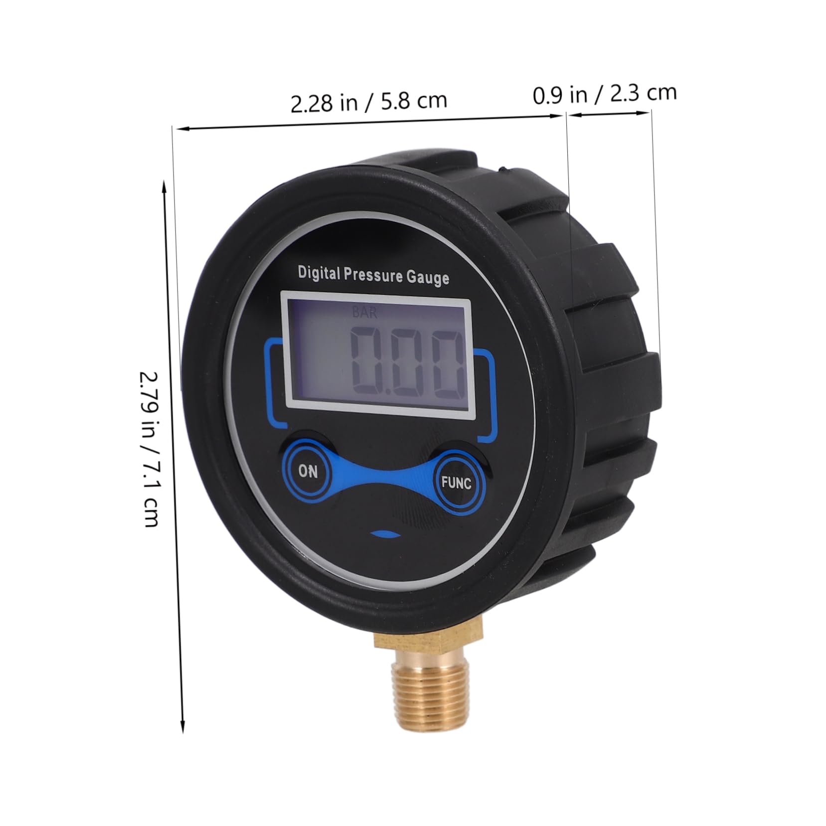 Amosfun 3 Pezzi Manometro per il display digitale matita per la pressione dell'aria dei pneumatici manometro della pressione dell'aria del pneumatico tester pressione pneumatici auto Nero